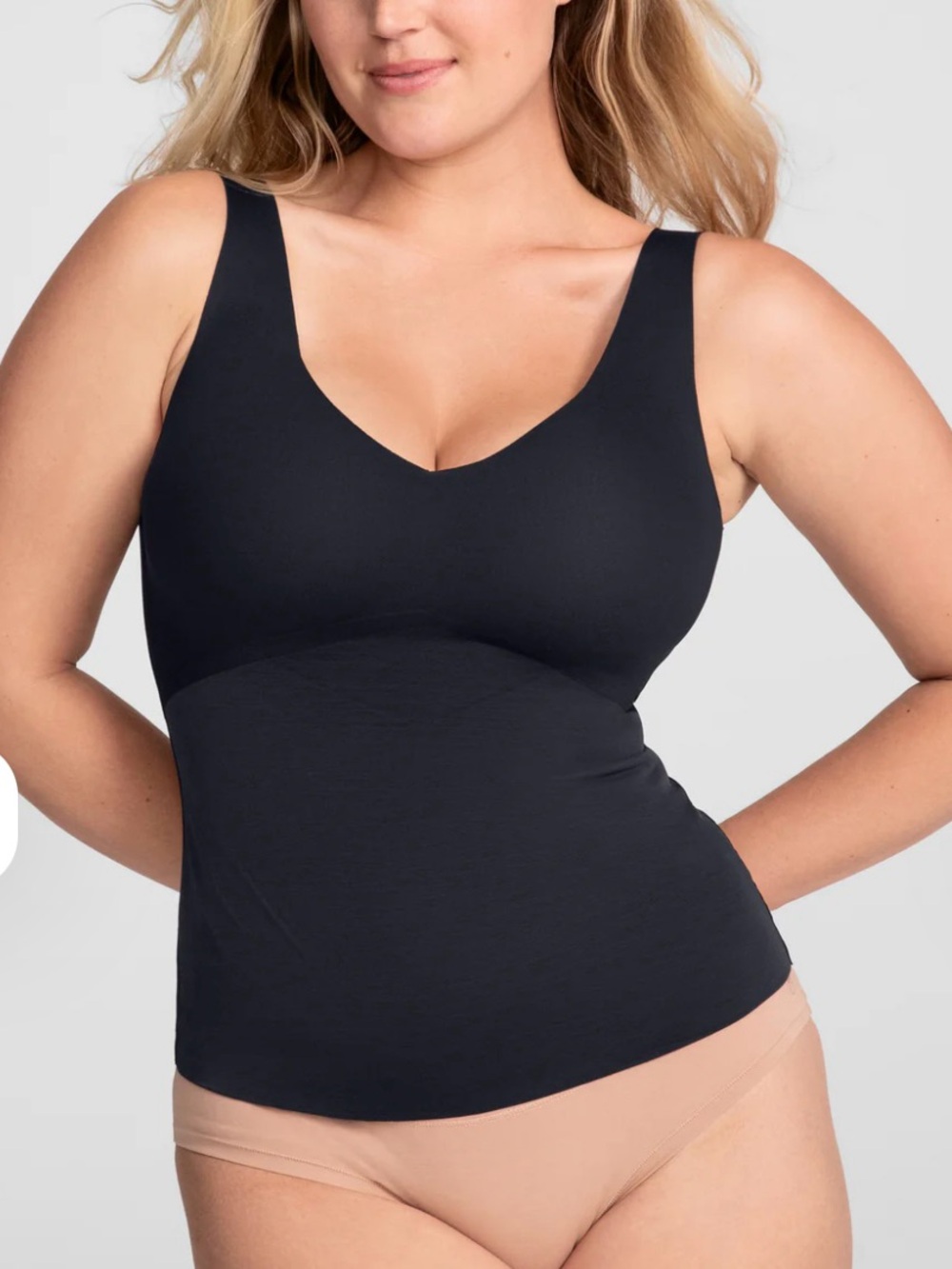 NWT Honeylove LiftWear shaping wide strap black Tank, size Medium